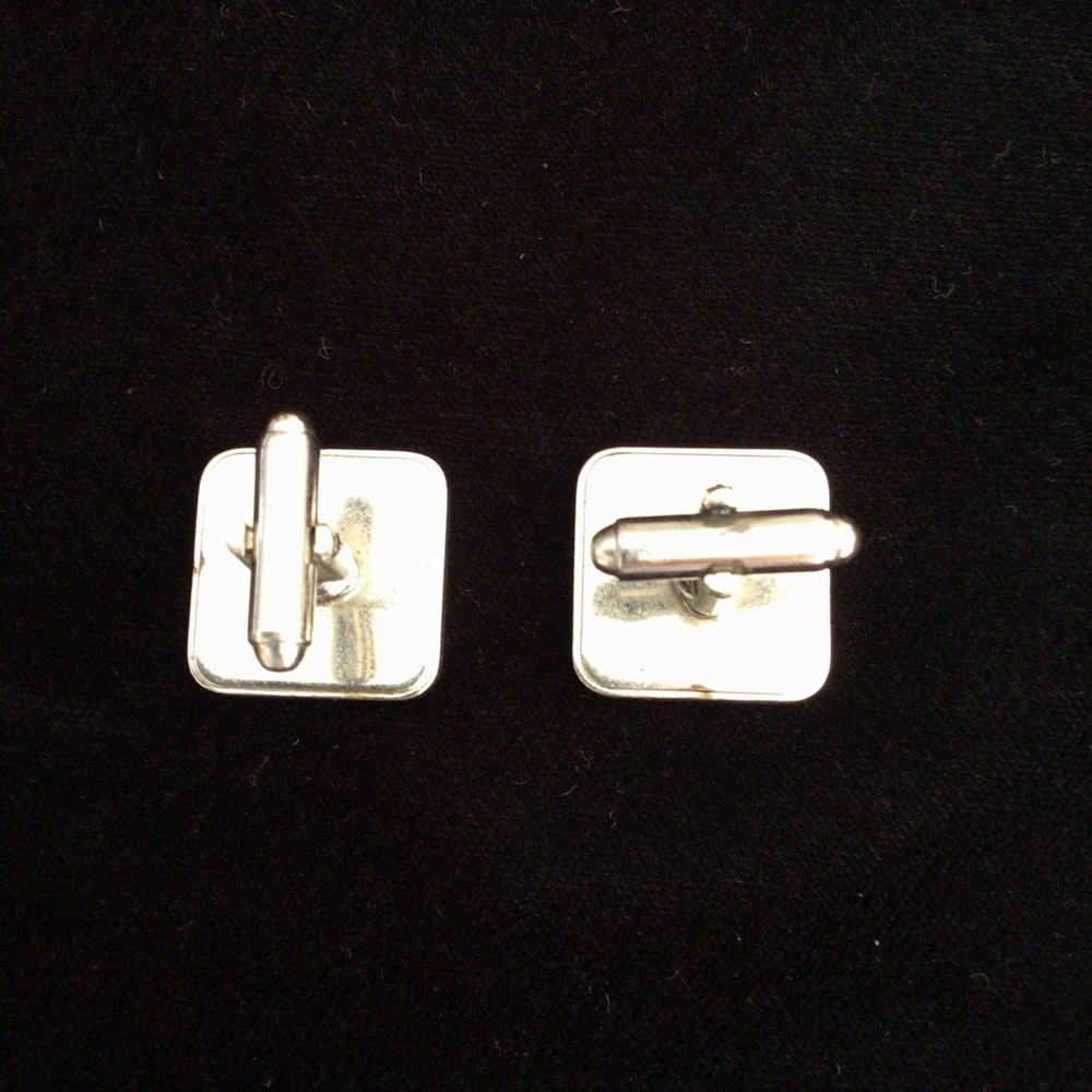 Vintage Silver-toned Cufflinks - Picture 3 of 5
